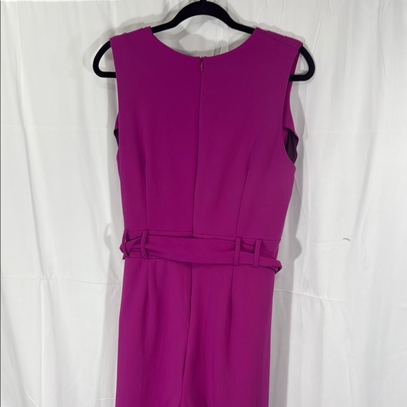 Shelby & Palmer Pink Sleeveless Jumpsuit with Tie Waist - Picture 9 of 11